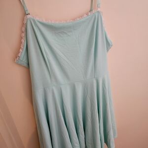 Adorable Reversible Mint And Pink Skater Dress